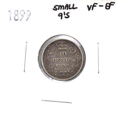 1899 Small 9's Canada 10-cents VF-EF (VF-30) $