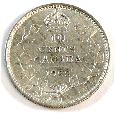 1902H Canada 10-cents EF-AU (EF-45) $