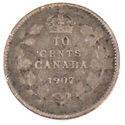 1907 Canada 10-cents G-VG (G-6)