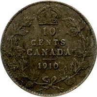 1910 Canada 10-cents G-VG (G-6)
