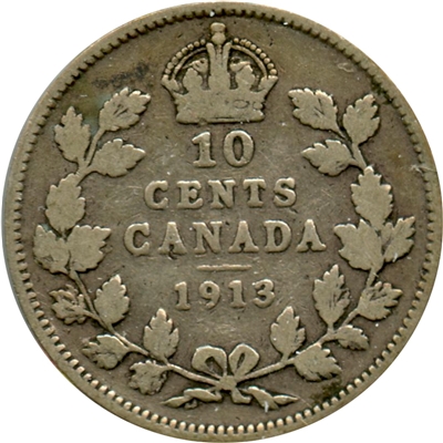 1913 Canada 10-cents Good (G-4)