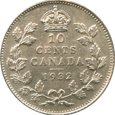 1932 Canada 10-cents EF-AU (EF-45) $