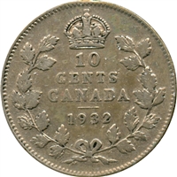 1932 Canada 10-cents Very Fine (VF-20)