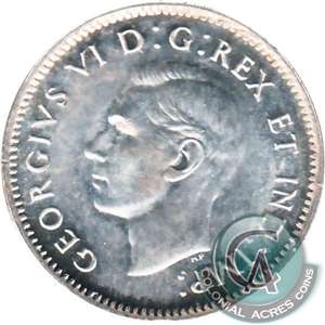 1943 Canada 10-cent AU-UNC (AU-55)