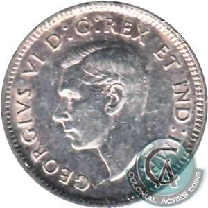 1943 Canada 10-cent VF-EF (VF-30)