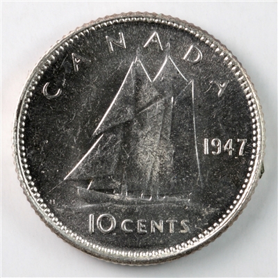 1947 Canada 10-cents Brilliant Uncirculated (MS-63) $