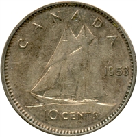 1953 NSS Canada 10-cents Circulated