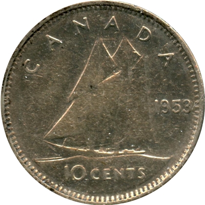 1953 SS Canada 10-cents Circulated