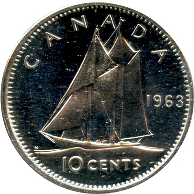 1963 Canada 10-cents Proof Like
