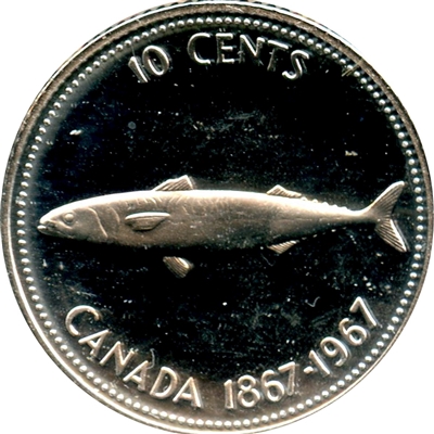 1967 Canada 10-cents Proof Like