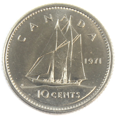 1971 Canada 10-cent Brilliant Uncirculated (MS-63)