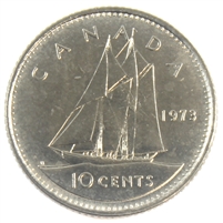 1973 Canada 10-cent Brilliant Uncirculated (MS-63)