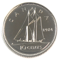 1974 Canada 10-cent Proof Like