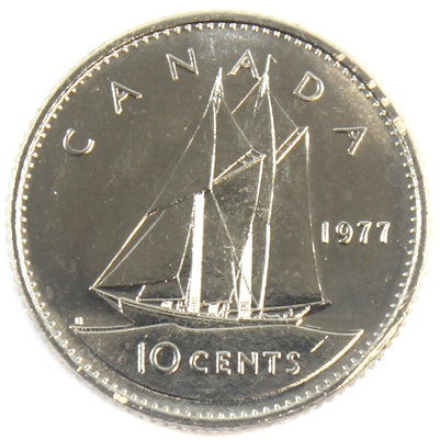 1977 Canada 10-cent Brilliant Uncirculated (MS-63)