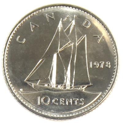 1978 Canada 10-cent Brilliant Uncirculated (MS-63)