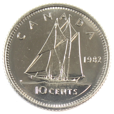 1982 Canada 10-cent Brilliant Uncirculated (MS-63)