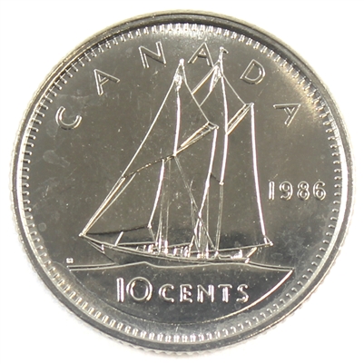 1986 Canada 10-cent Brilliant Uncirculated (MS-63)