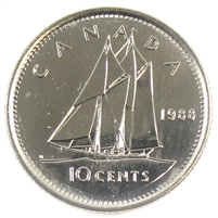 1988 Canada 10-cent Brilliant Uncirculated (MS-63)