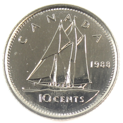 1988 Canada 10-cent Brilliant Uncirculated (MS-63)