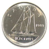 1989 Canada 10-cent Brilliant Uncirculated (MS-63)