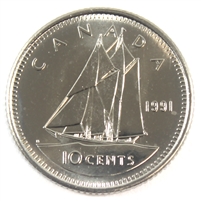 1991 Canada 10-cent Brilliant Uncirculated (MS-63)