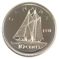 1991 Canada 10-cent Proof