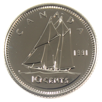 1991 Canada 10-cent Proof Like