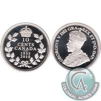 2010 (1935-2010) Canada 10-cent Silver Proof
