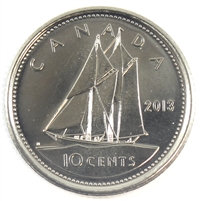 2013 Canada 10-cent Brilliant Uncirculated (MS-63)