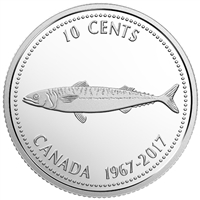 1967-2017 Canada 10-cent Centennial Commemorative Proof Silver (No Tax)