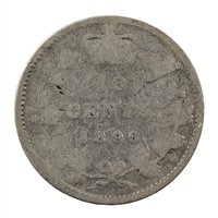 1896 Obv. 5 Canada 10-cents About Good (AG-3)