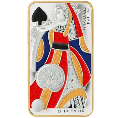 2008 Canada $15 Playing Card - Queen of Spades Sterling Silver (#2)