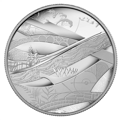 2010 Canada $50 Olympic - The Look of the Games 5oz. Silver (No Tax)