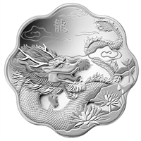 2012 Canada $15 Lunar Lotus Year of the Dragon Fine Silver (TAX Exempt)