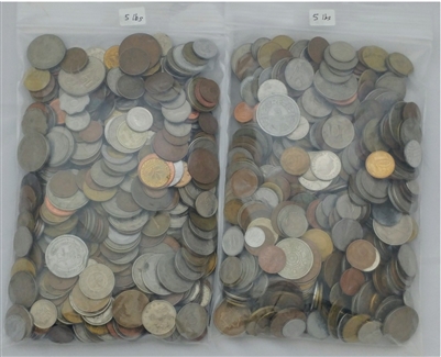 10 Pounds - Mixed World Coins by the Pound