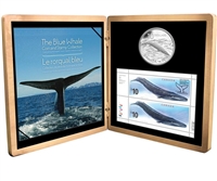 2010 Canada $10 Blue Whale Sterling Silver Coin and Stamp Set