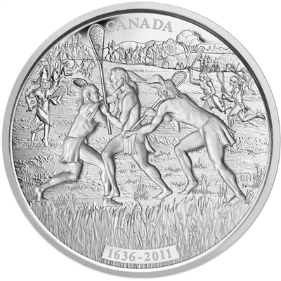 2011 Canada $250 375th Anniversary of Lacrosse Fine Silver Kilo (NO Tax)