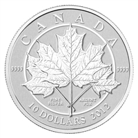 2012 Canada $10 Maple Leaf Forever Fine Silver (No Tax)