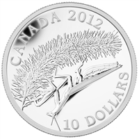 2012 $10 Canadian Geographic - Praying Mantis Fine Silver (No Tax)