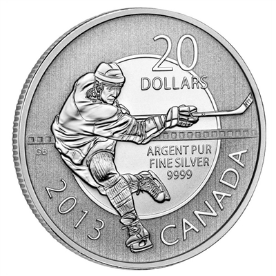2013 Canada $20 for $20 #7 Hockey Fine Silver (No Tax)