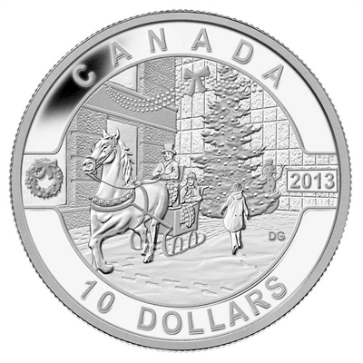 2013 $10 O Canada - Holiday Season (#12) Fine Silver (No Tax)
