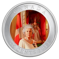 2013 Canada 25-cent Her Majesty Queen Elizabeth II Coronation