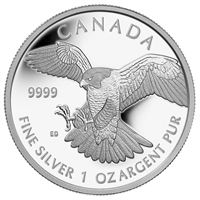 2014 Canada $5 Peregrine Falcon Fine Silver Coin (TAX Exempt)