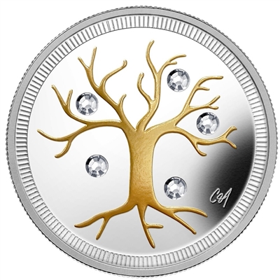 2014 Canada $3 Jewel of Life Fine Silver Coin