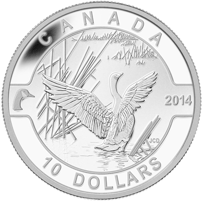 2014 $10 O Canada - Canada Goose (#6) Fine Silver (No Tax)