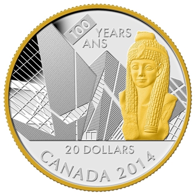 2014 Canada $20 Royal Ontario Museum Centennial Fine Silver (No Tax)