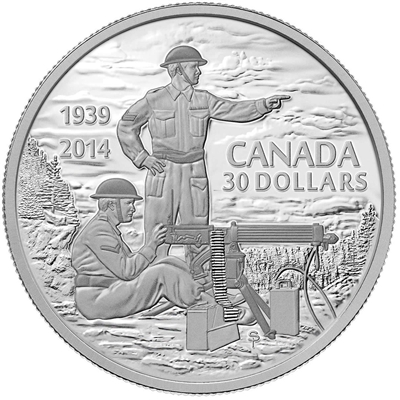 2014 Canada $30 75th Anniversary of the Declaration of WWII (TAX Exempt)