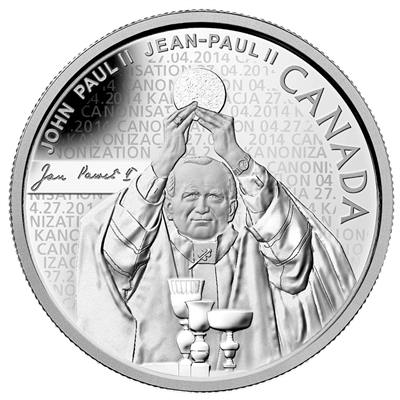 2014 Canada $10 Pope John Paul II Fine Silver (No Tax)