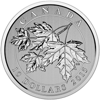 2015 Canada $10 Maple Leaf Fine Silver Coin (TAX Exempt)