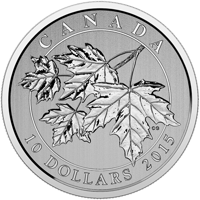 2015 Canada $10 Maple Leaf Fine Silver Coin (TAX Exempt)